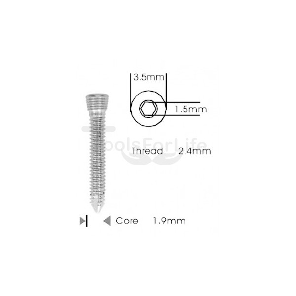  Safety Lock (LCP) Screw 2.4mm - Self Tapping