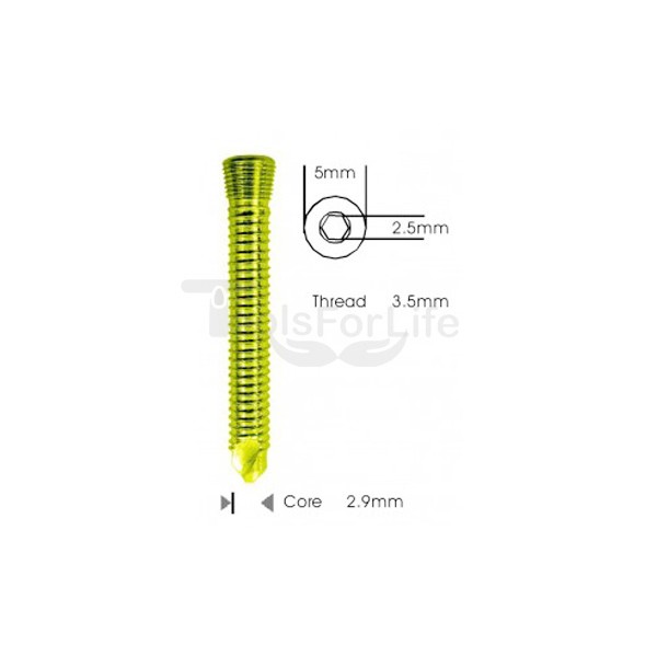  Safety Lock (LCP) Screw 3.5mm Self Tapping & Self Drilling Titanium