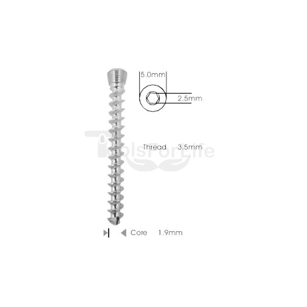  Cancellous Safety Lock (LCP) Screw 3.5mm Self Tapping